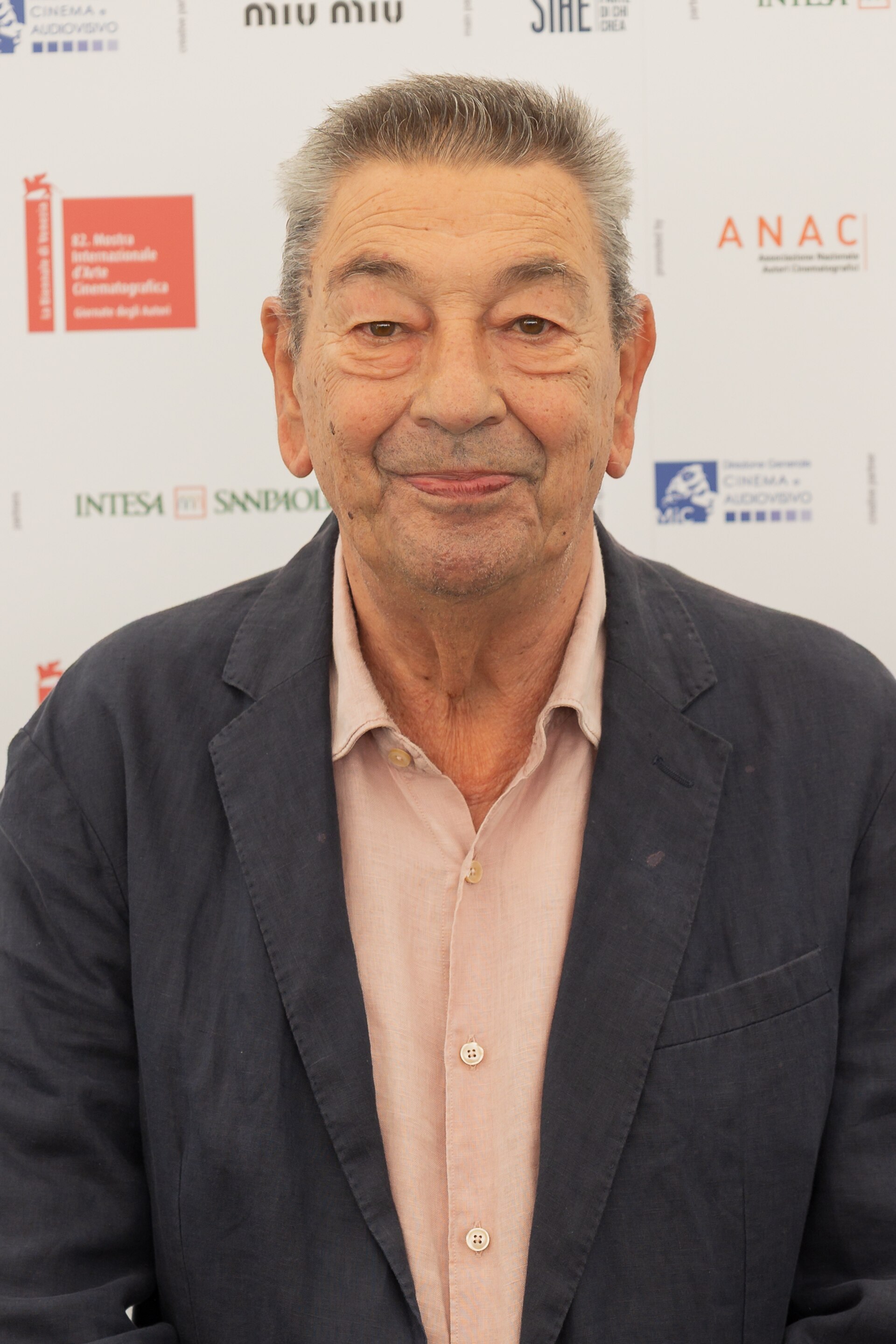 Gianni Di Gregorio, director, at 82nd Venice International Film Festival in Venice, Italy.