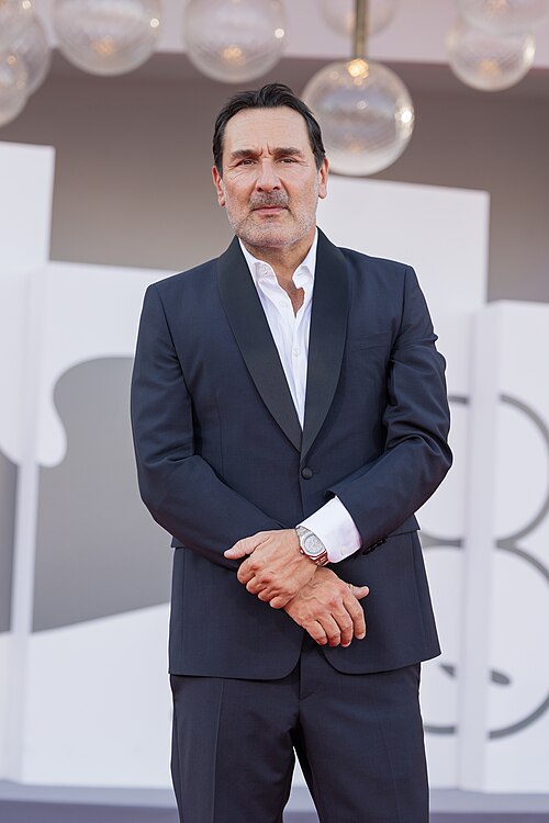 Gilles Lellouche, actor director screenwriter, at 82nd Venice International Film Festival in Venice, Italy for the film Chien 51.