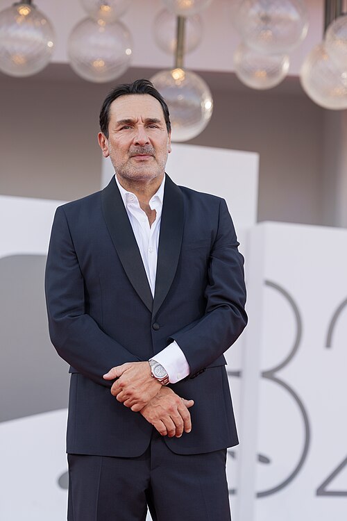 Gilles Lellouche, actor director screenwriter, at 82nd Venice International Film Festival in Venice, Italy for the film Chien 51.
