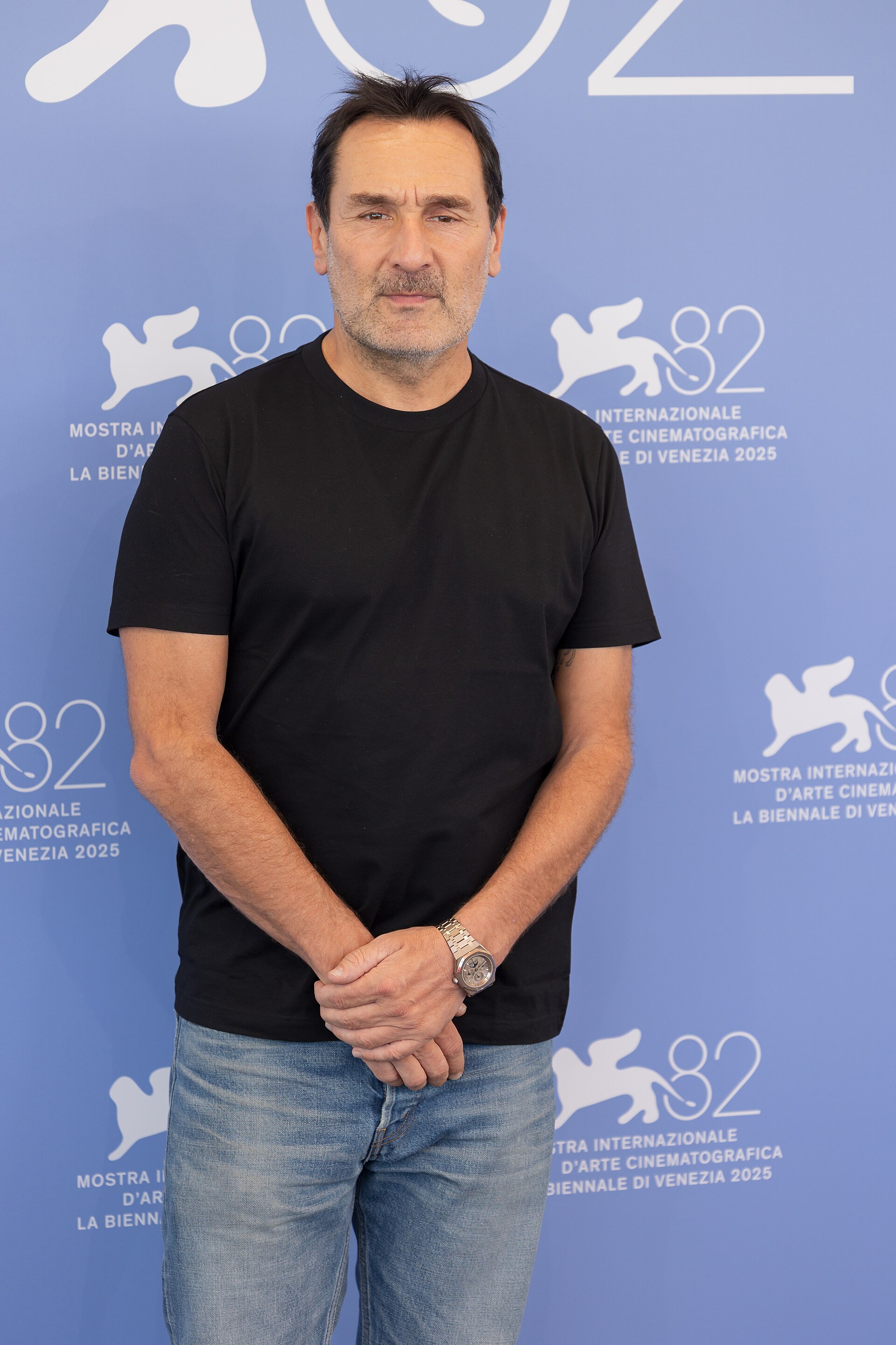 Gilles Lellouche, actor director screenwriter, at 82nd Venice International Film Festival in Venice, Italy for the film Chien 51.