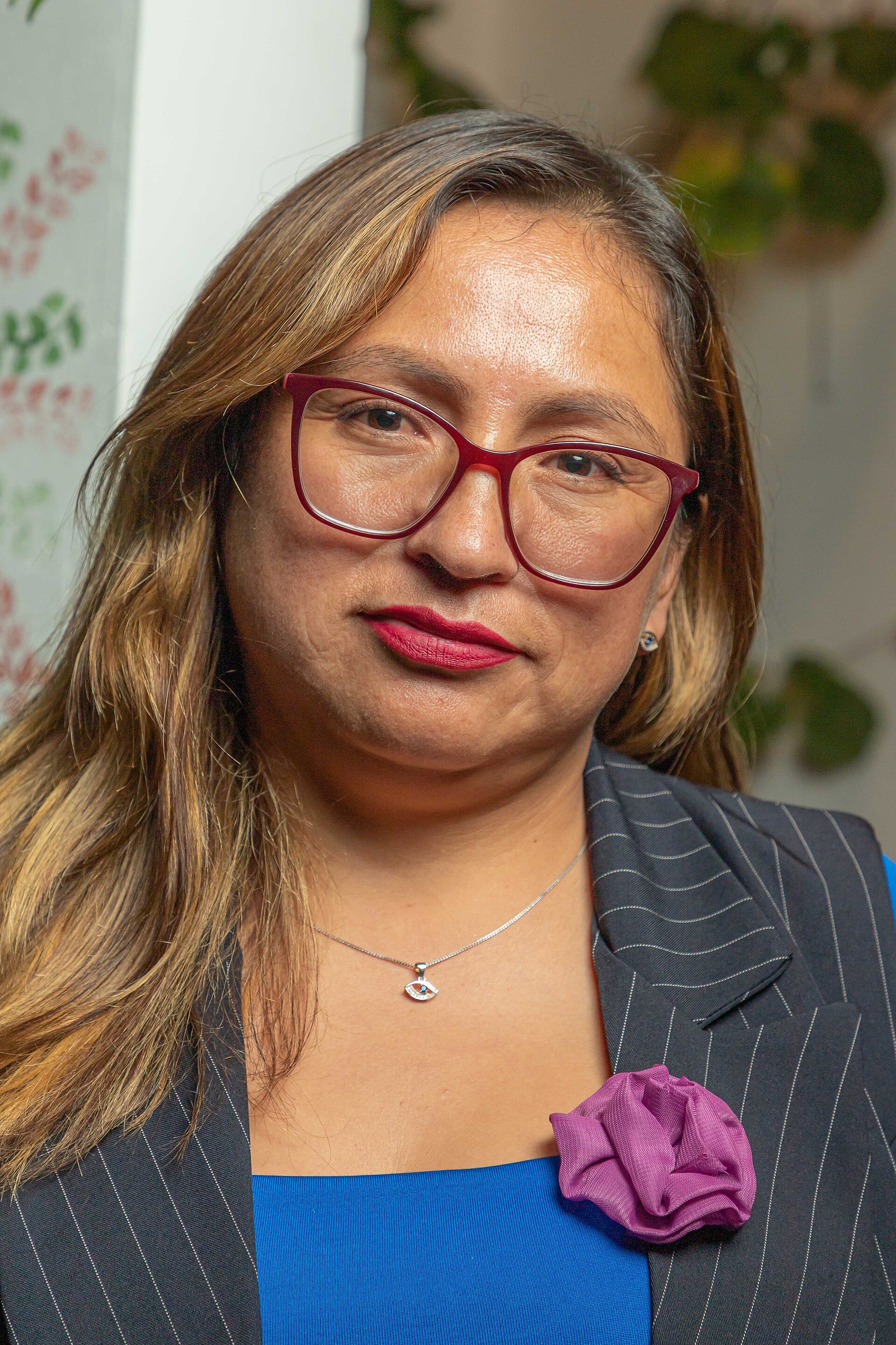 Gisela Pérez integrante de PACHA Grupo de Arte y Literatura, durante Segunda edición de Wamlita - Reconocimiento a la mujer. Realizado el 14 de marzo de 2026, Huancayo, Perú.