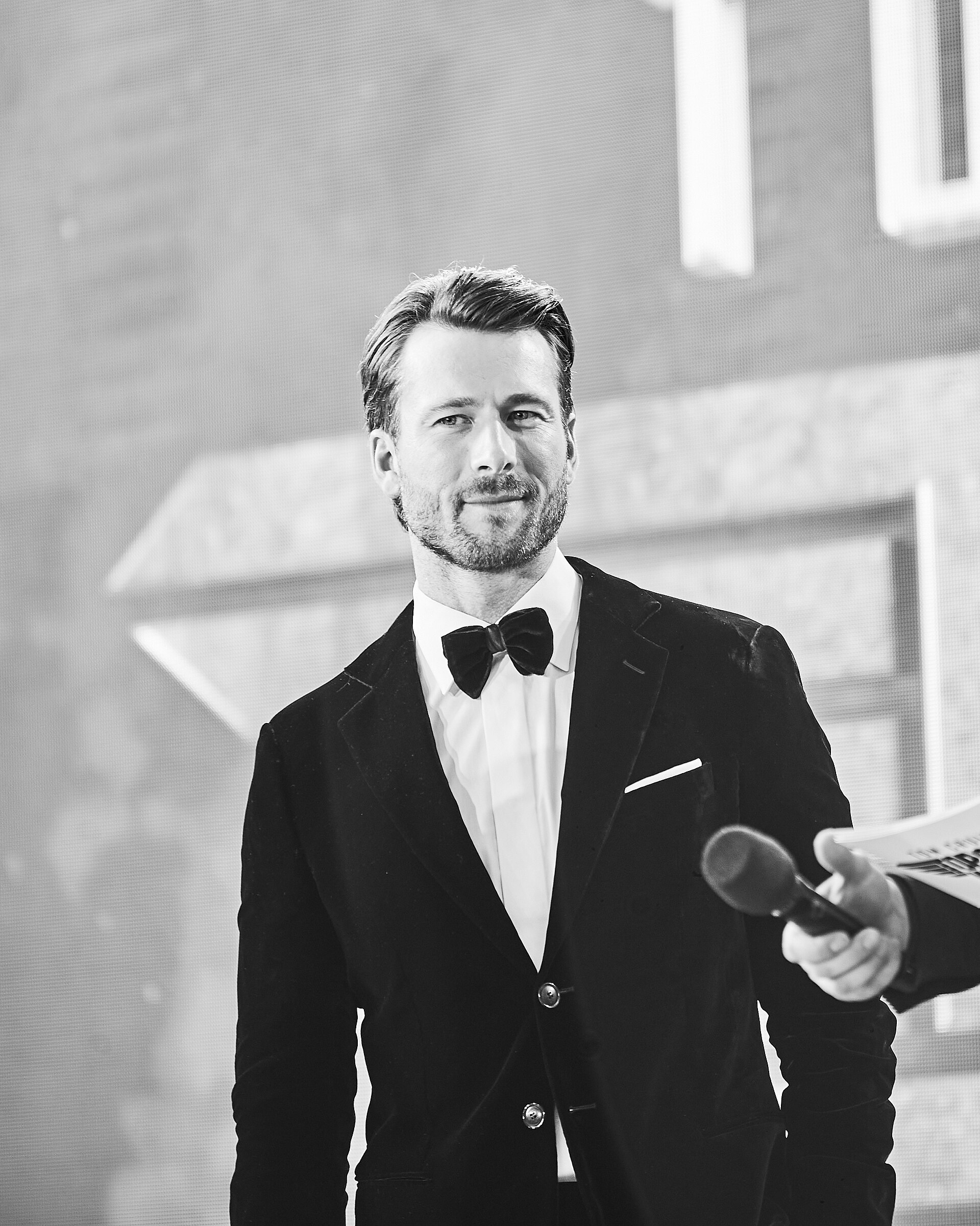 Glen Powell attends the Top Gun: Maverick premiere in London on May 19, 2022