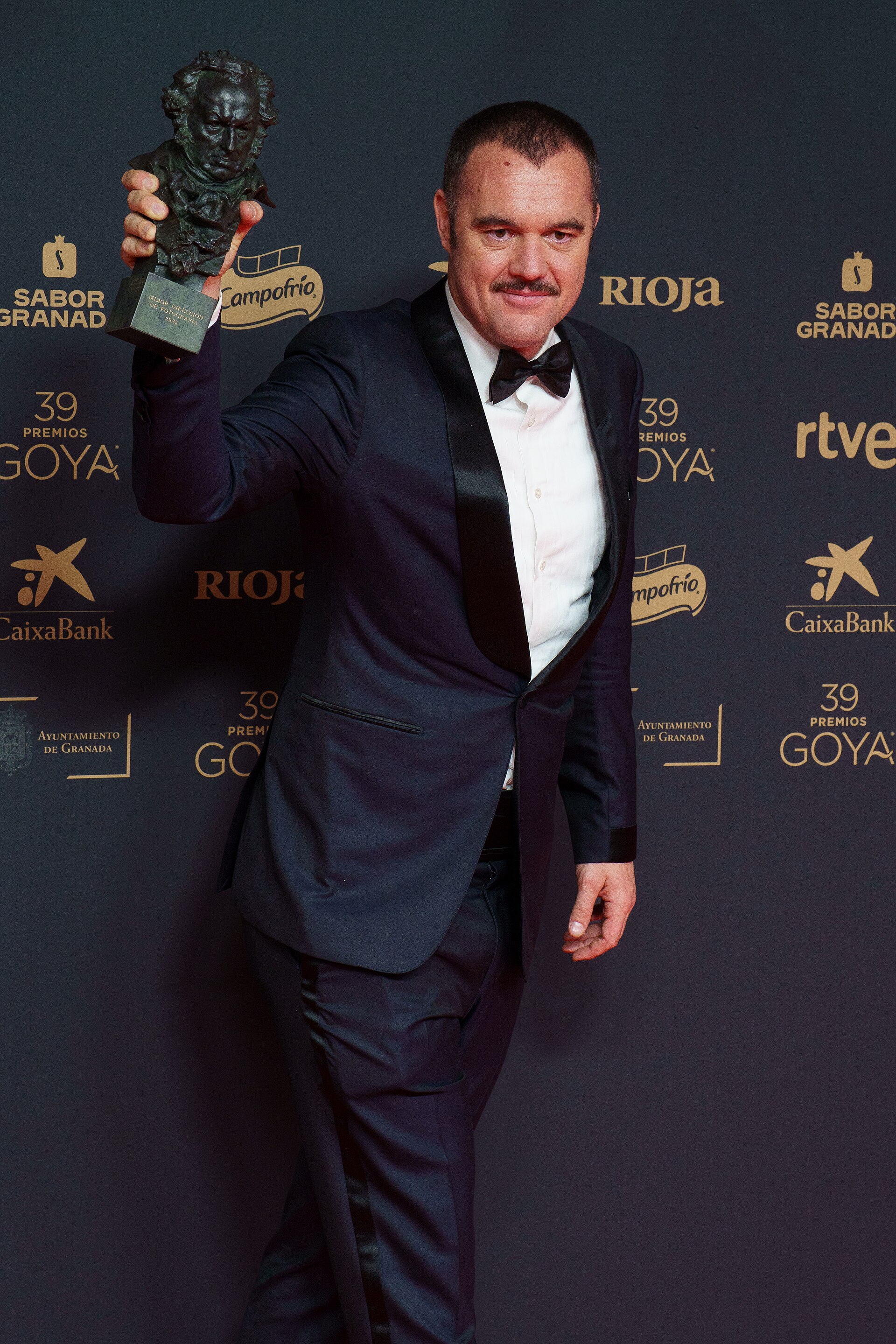 Carlos Apolinario on the red carpet of the Goya Awards held in Granada in 2025