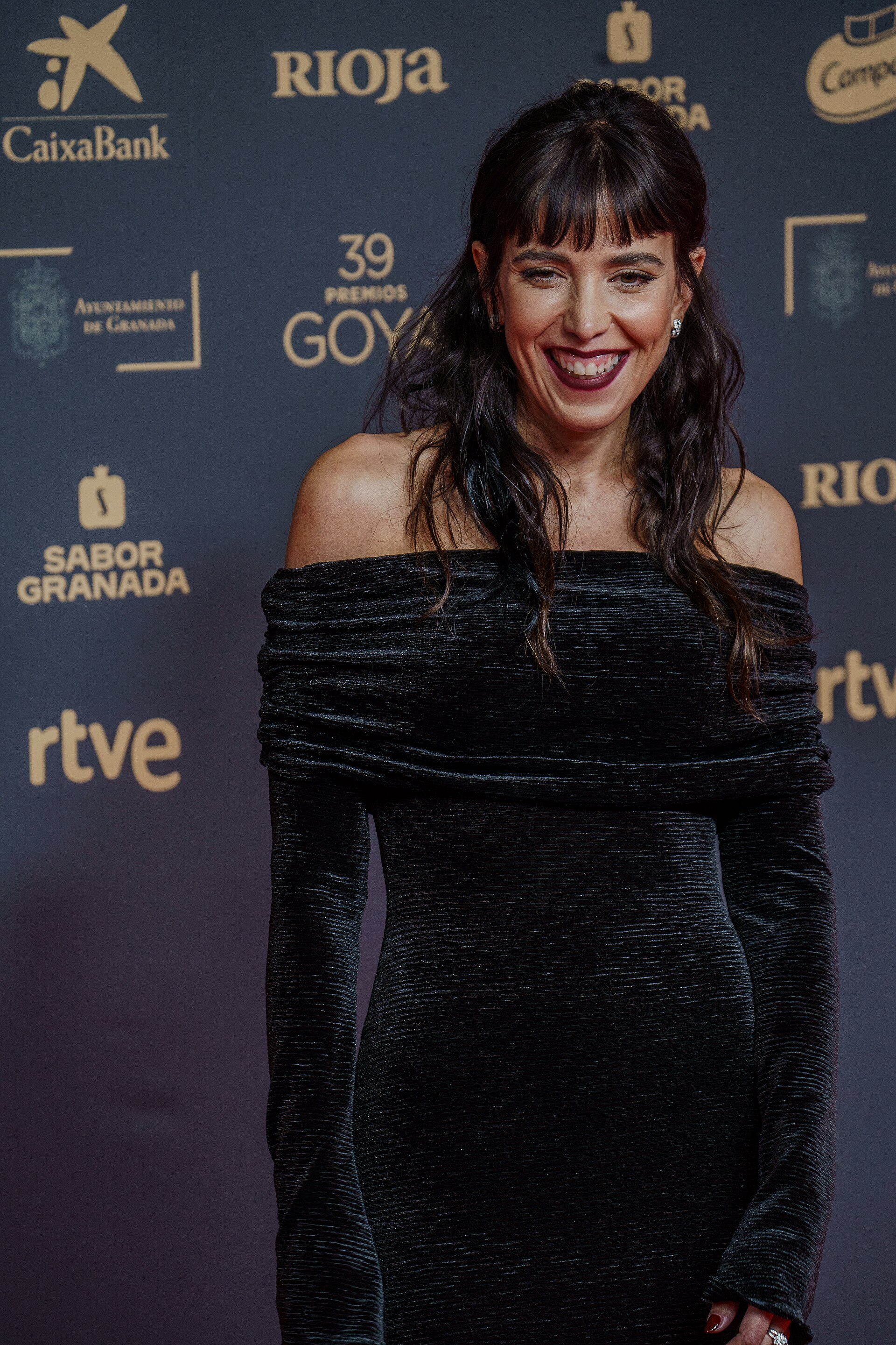 Luisa Mayol on the red carpet of the Goya Awards held in Granada in 2025