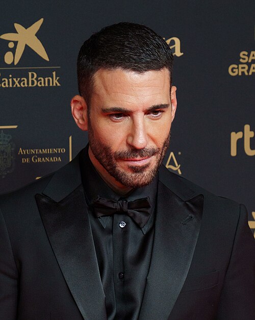 Miguel Ángel Silvestre en la alfombra roja de los Premios Goya celebrados en Granada en 2025