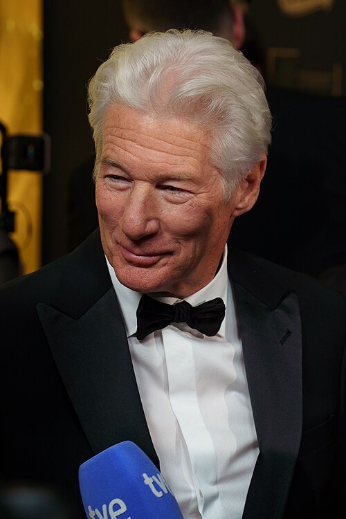 Richard Gere interviewed on the red carpet at the Goya Awards 2025 held in Granada