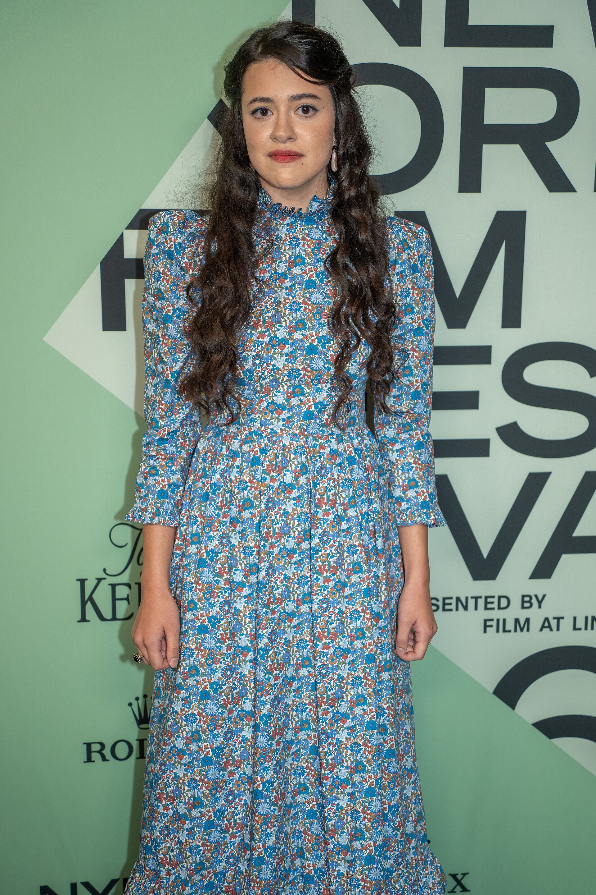 Grace Edwards at the 63rd annual New York Film Festival at Lincoln Center in 2025 for the film Jay Kelly