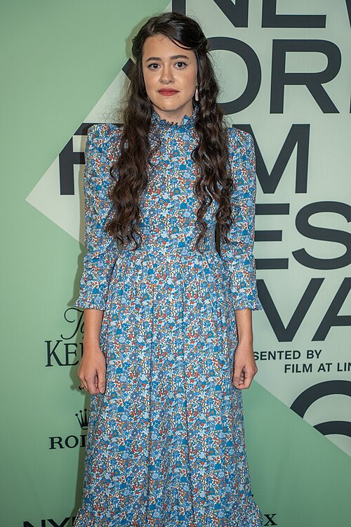 Grace Edwards at the 63rd annual New York Film Festival at Lincoln Center in 2025 for the film Jay Kelly