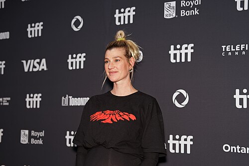 Grace Glowicki, Writer, Director, Producer, Actor, at the 2025 Toronto International Film Festival (TIFF) for the movie Dead Lover.