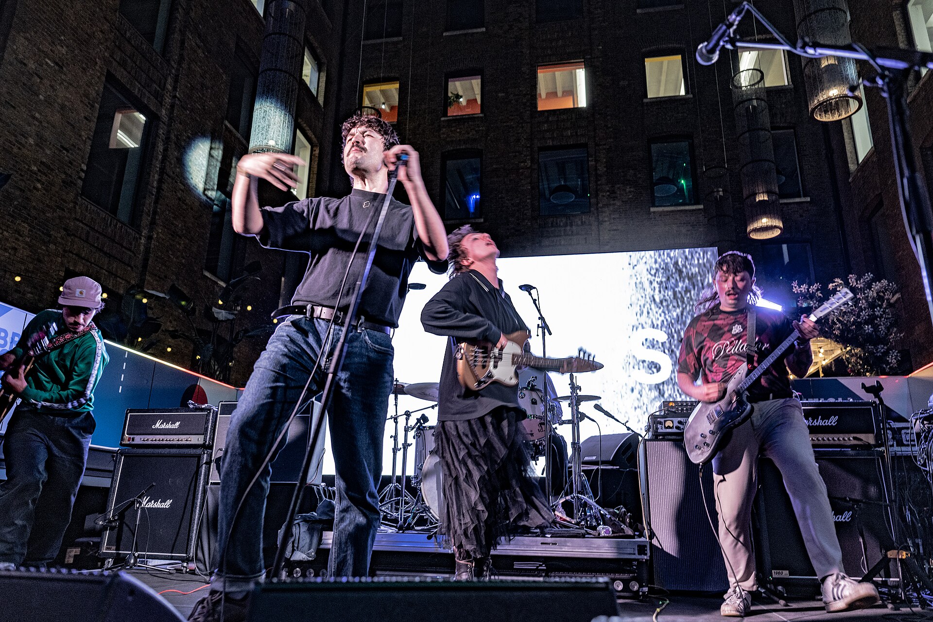 Gurriers, post-punk Irish band, at the 2025 SXSW London festival in London, England.