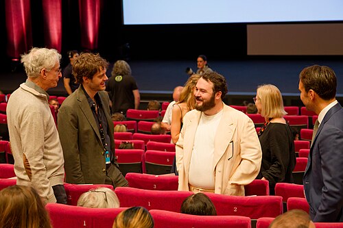 Gus Deardoff and other cast and crew at the 2025 Cannes Film Festival premiere of The Plague.