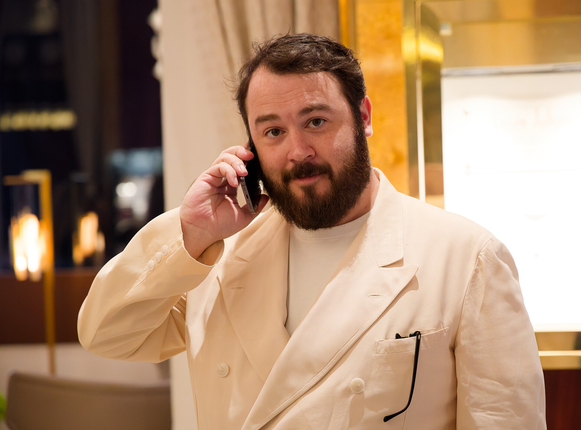 Gus Deardoff at the 2025 Cannes Film Festival premiere of The Plague.