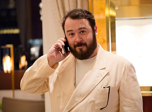 Gus Deardoff at the 2025 Cannes Film Festival premiere of The Plague.