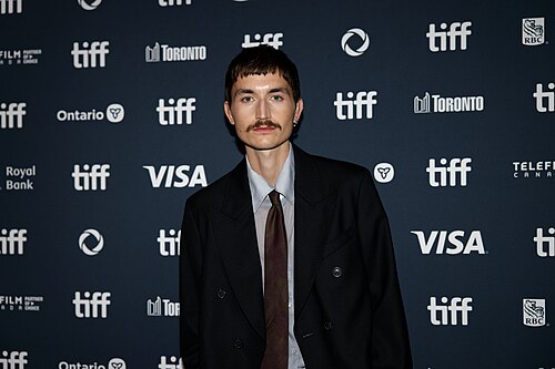 Gustav Lindh at the 2024 Toronto International Film Festival (TIFF) for the mini-series Trolösa (Faithless).