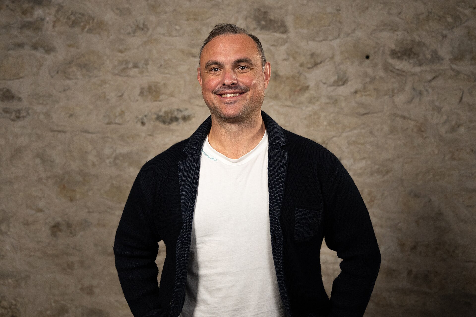 Guy Turner, Partner, at the WikiPortraits studio at the 2025 SXSW Festival.