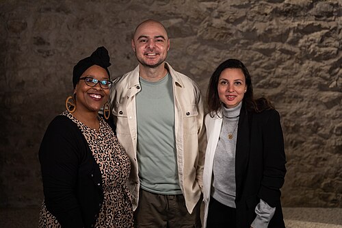 Halimah Iman Shaheed, Wahab Shayek, and Sarah Mostafa at SXSW on March 14 2024-3
