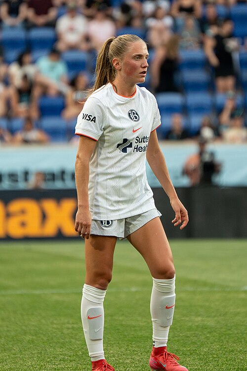 Hannah Bebar during Gotham FC vs Bay FC on 6.21.25