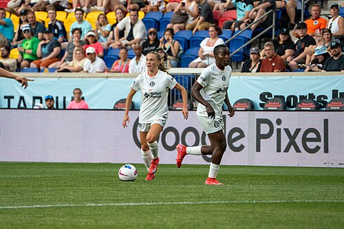 Hannah Bebar during Gotham FC vs Bay FC on 6.21.25