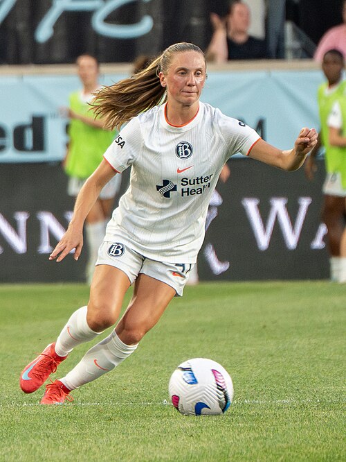 Hannah Bebar during Gotham FC vs Bay FC on 6.21.25