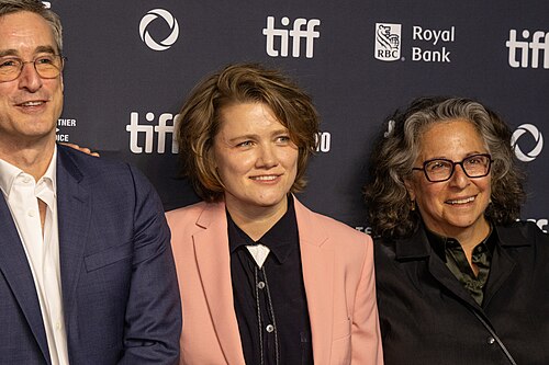 Hannah Mackay, Executive Producer, at the 2025 Toronto International Film Festival (TIFF) for the premiere of Wayward.