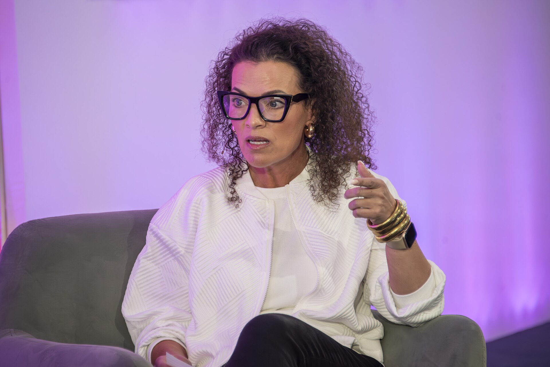 Hannah Roberts, UK VP Global Marketing at e.l.f. Beauty, at the SXSW London festival hosted in London, England during June 2025.