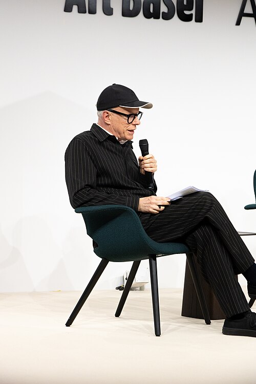 Hans Ulrich Obrist, Artistic Director of Serpentine, at the Art Basel international art fair in Basel, Switzerland in June 2025.