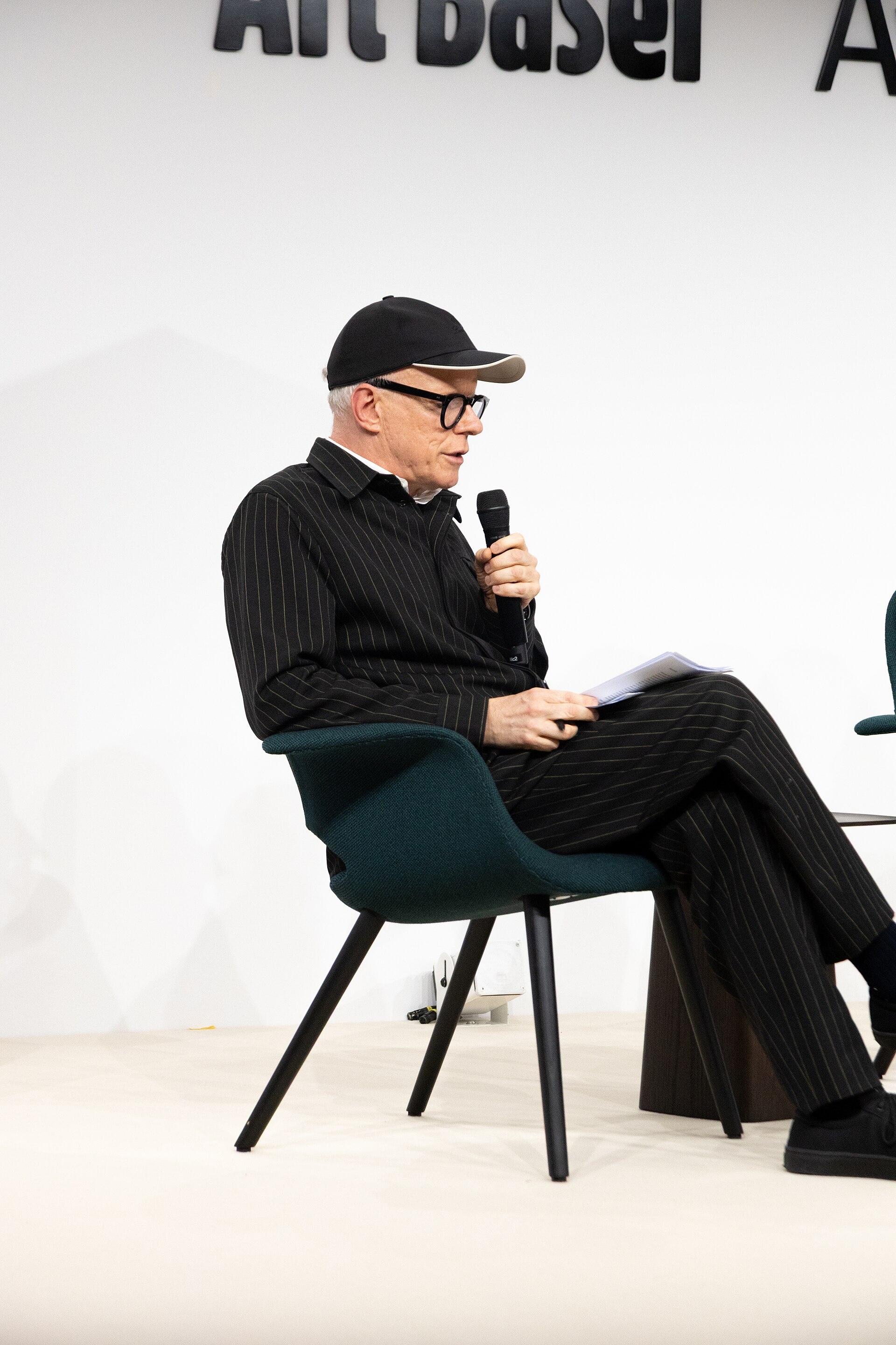 Hans Ulrich Obrist, Artistic Director of Serpentine, at the Art Basel international art fair in Basel, Switzerland in June 2025.