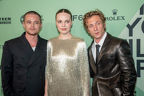 Harrison Gilbertson Odessa Young Jeremy Allen White at the 63rd annual New York Film Festival at Lincoln Center in 2025 for the film Springsteen: Deliver Me from Nowhere