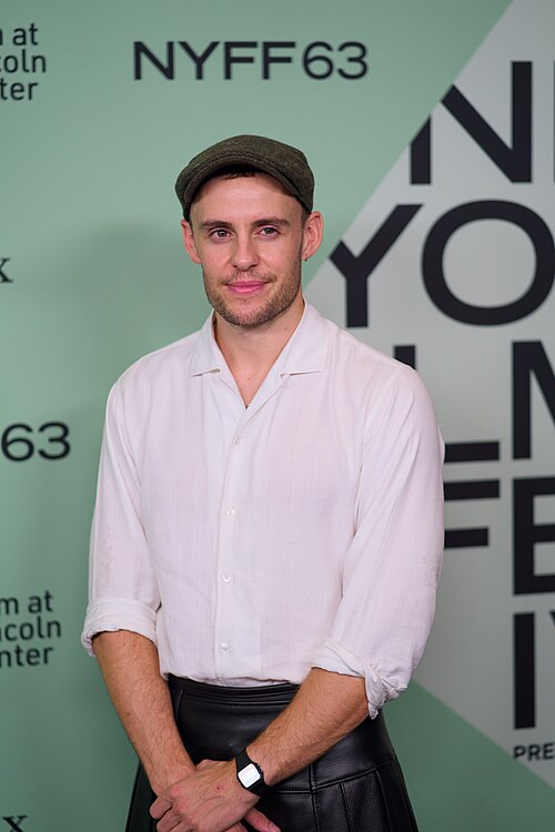 Harry Lighton, director, at the 63rd New York Film Festival for his film Pillion