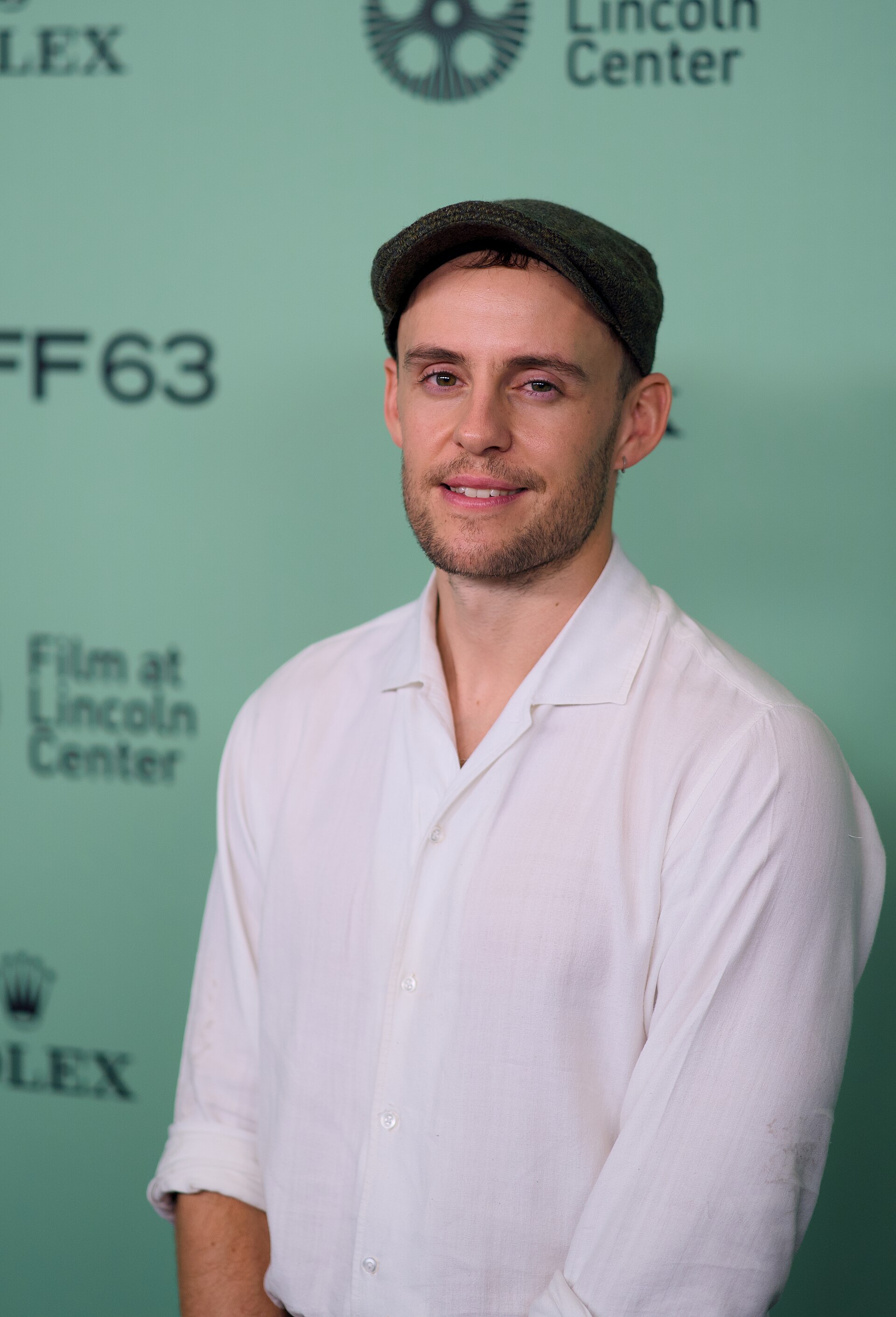 Harry Lighton, director, at the 63rd New York Film Festival for his film Pillion