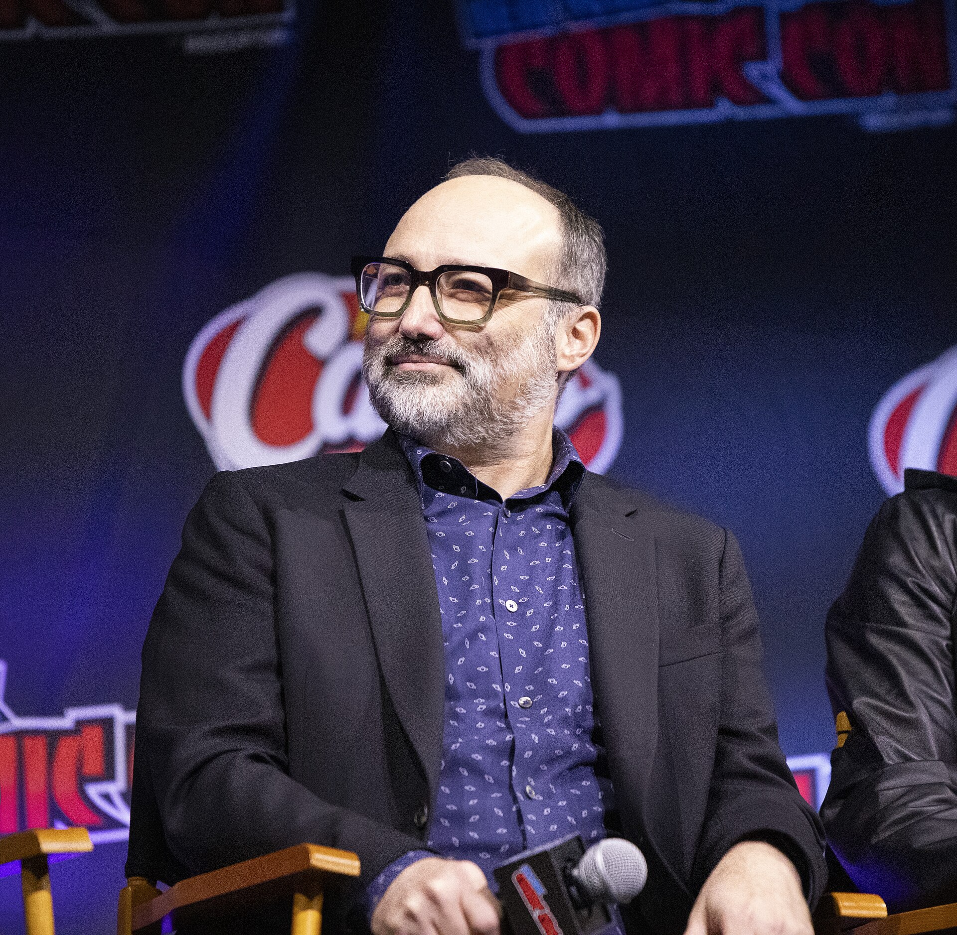 Henry Alonso Myers at the 2025 NYCC Star Trek: Strange New Worlds Panel.