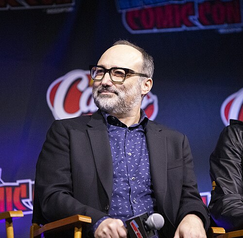 Henry Alonso Myers at the 2025 NYCC Star Trek: Strange New Worlds Panel.