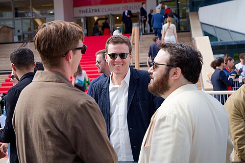 Henry Hayes, Jake Carter, and Gus Deardoff (from left to right) at the 2025 Cannes Film Festival premiere of The Plague.
