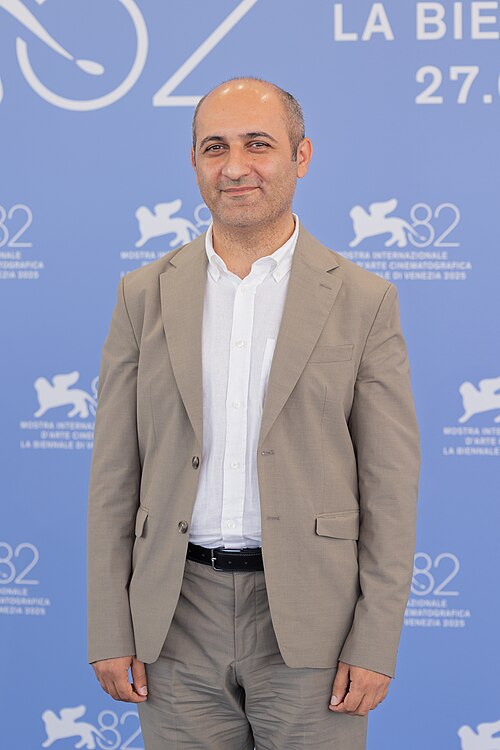 Hilal Baydarov, director, at 82nd Venice International Film Festival in Venice, Italy for the film SERMON TO THE VOID.