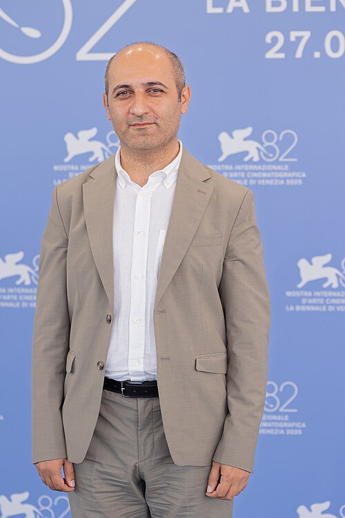 Hilal Baydarov, director, at 82nd Venice International Film Festival in Venice, Italy for the film SERMON TO THE VOID.