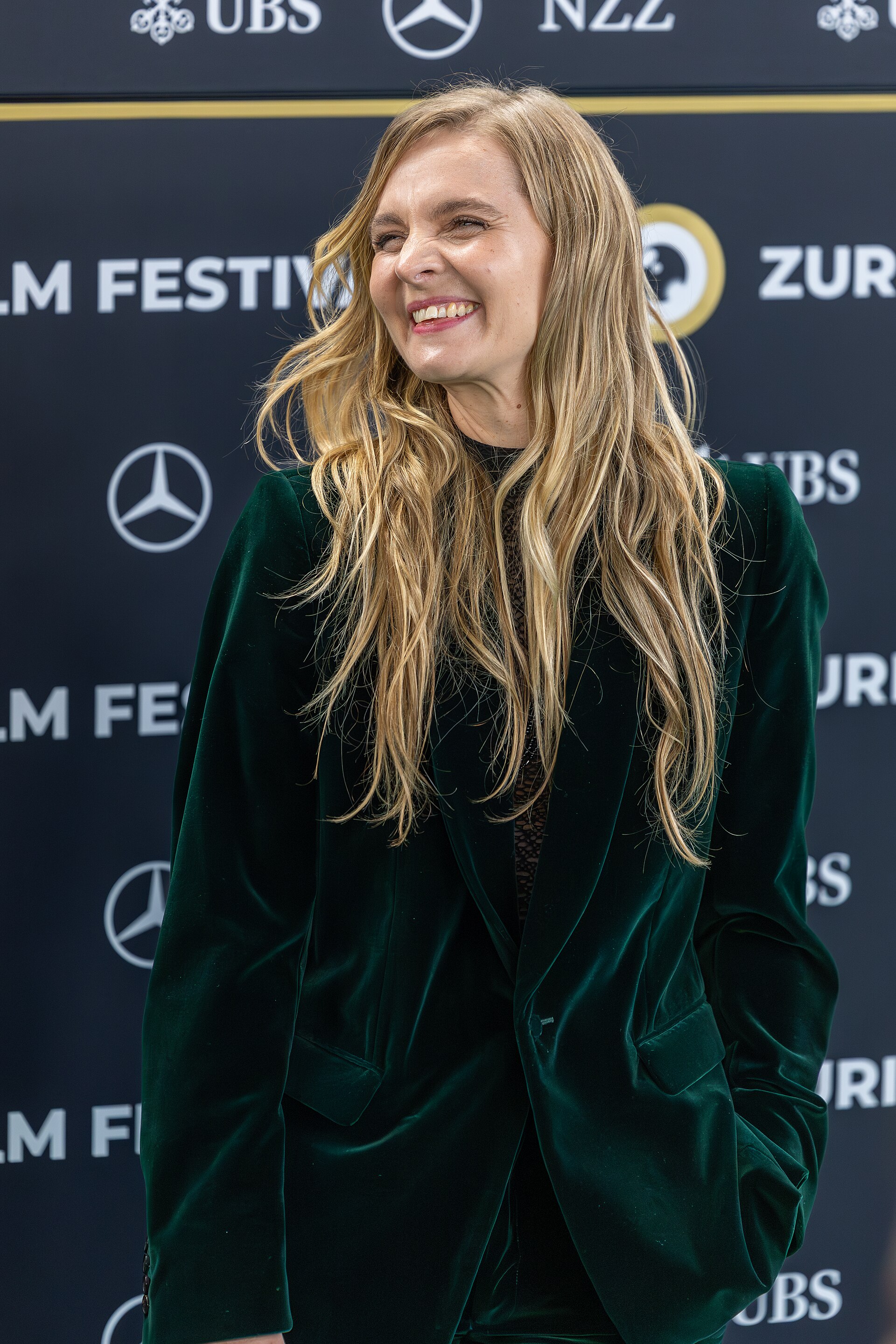 Hildur Gudnadottir on the Green Carpet at the 2025 Zurich Film Festival.