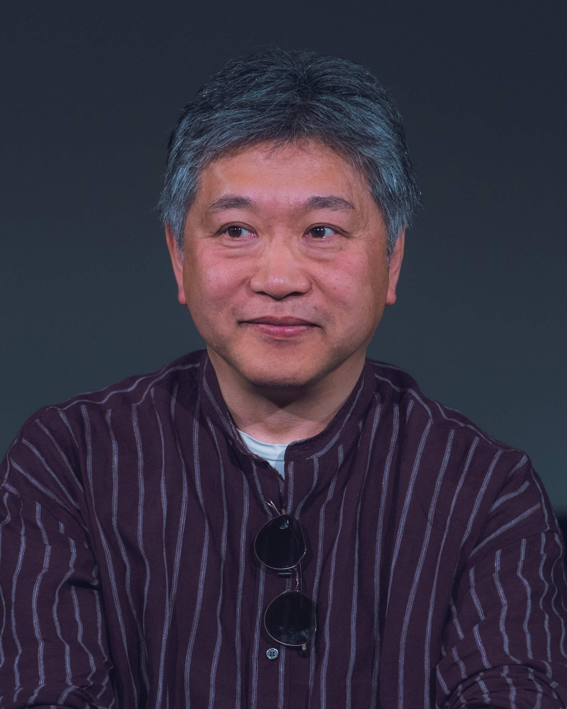 Hirokazu Kore-eda at Grauman's Egyptian Theatre in 2025.