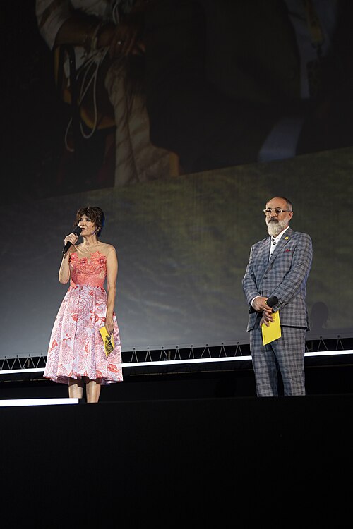 Hosts of the 78th Locarno Film Festival
