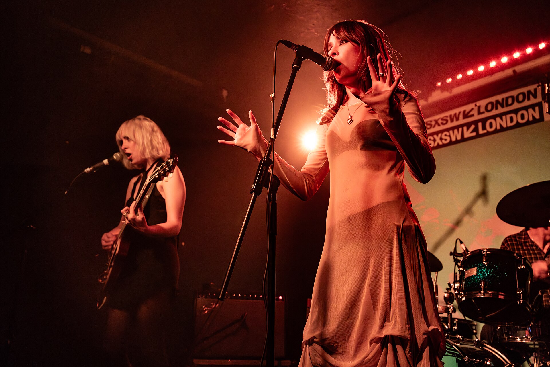 Hot Stamp, pop band from London, at the 2025 SXSW London festival in London, England.