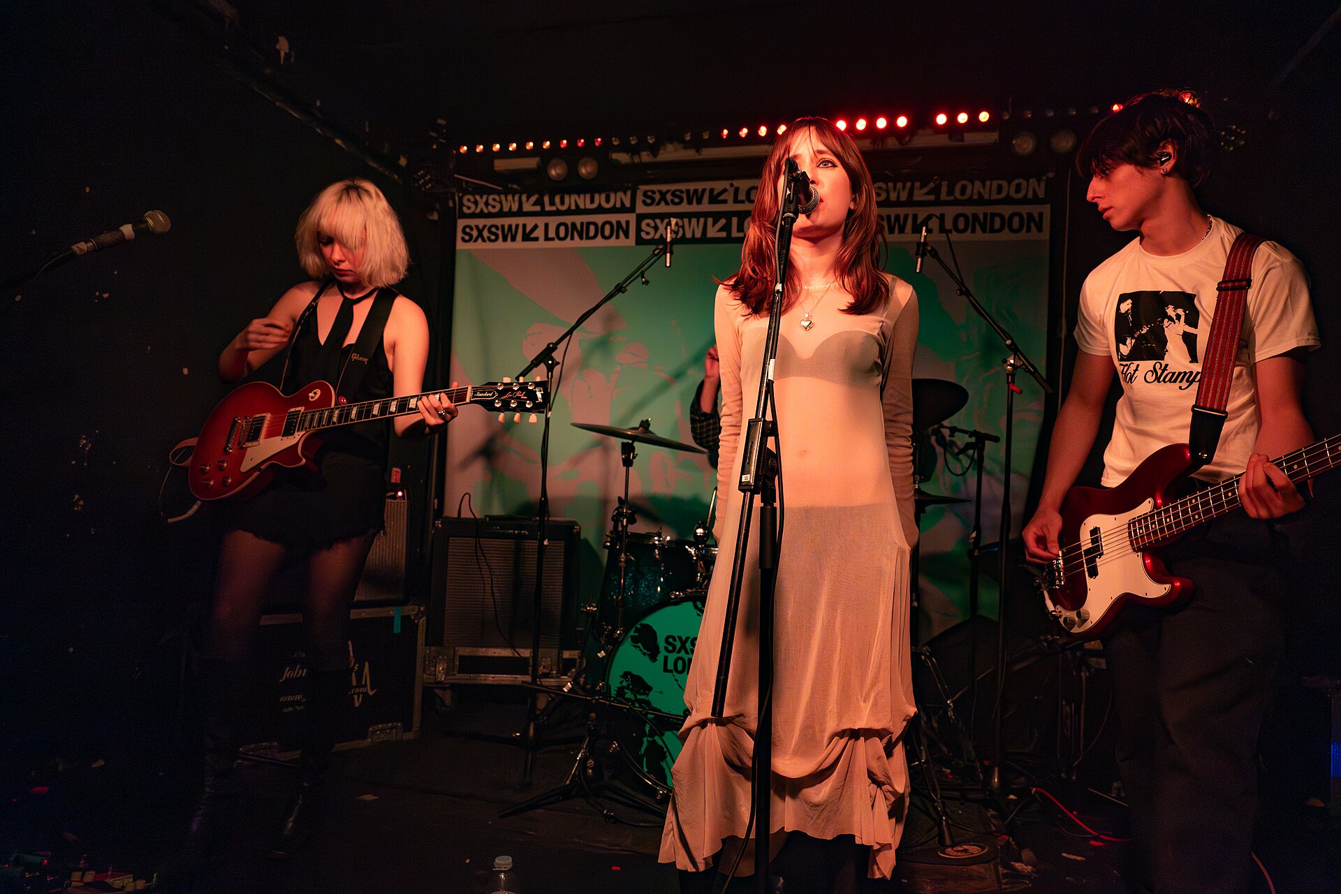 Hot Stamp, pop band from London, at the 2025 SXSW London festival in London, England.