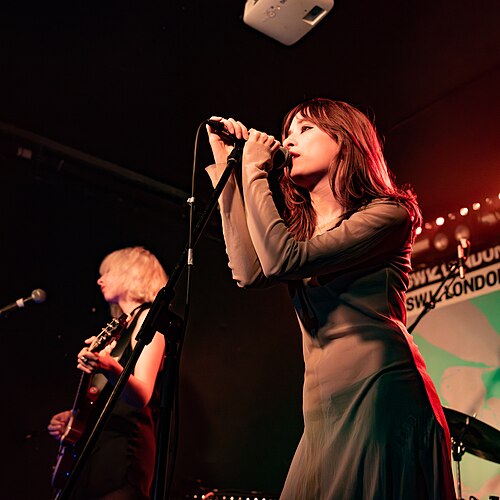 Hot Stamp, pop band from London, at the 2025 SXSW London festival in London, England.