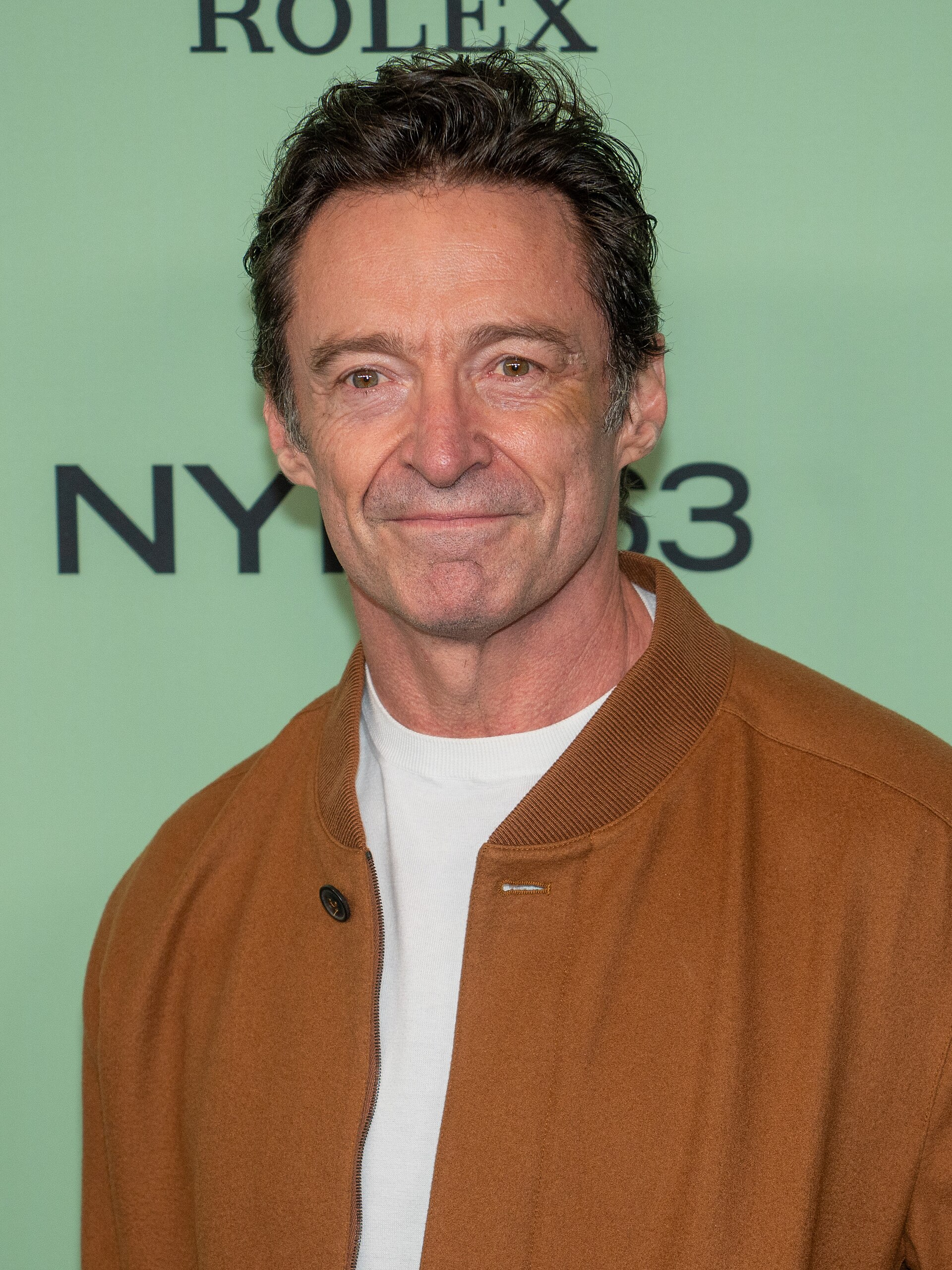 Hugh Jackman at the 63rd annual New York Film Festival at Lincoln Center in 2025 for the film Is This Thing On?