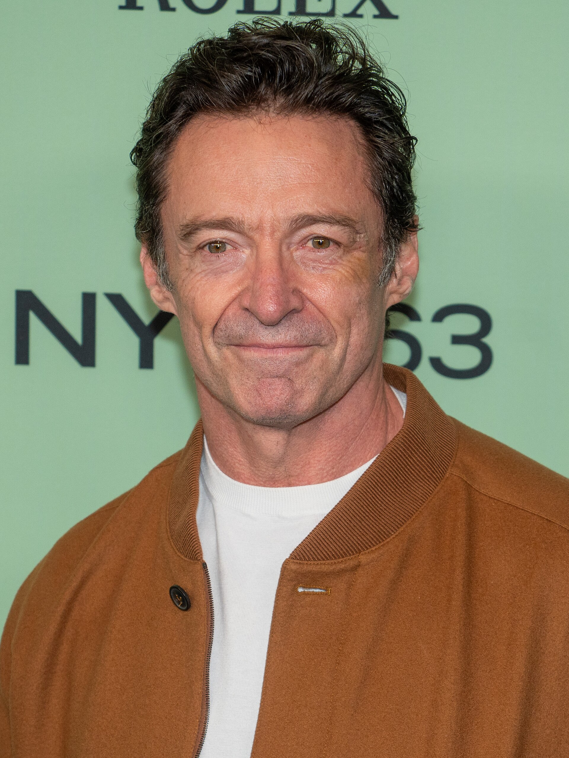 Hugh Jackman at the 63rd annual New York Film Festival at Lincoln Center in 2025 for the film Is This Thing On?