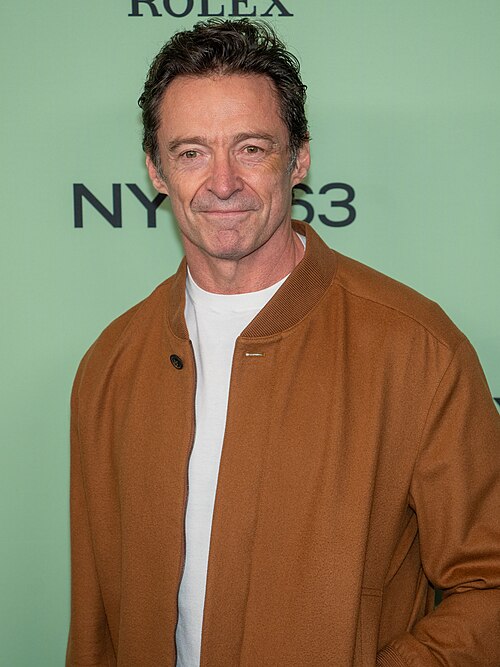 Hugh Jackman at the 63rd annual New York Film Festival at Lincoln Center in 2025 for the film Is This Thing On?