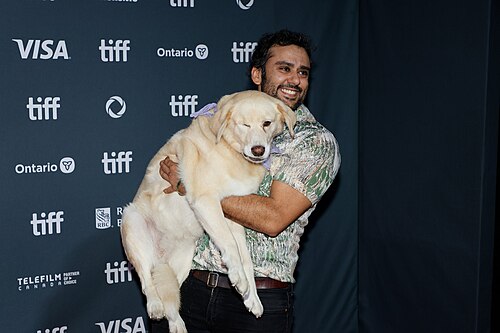 Ian Bawa holding Diamond at the 2024 Toronto International Film Festival (TIFF) for the movie Superboys Of Malegaon.