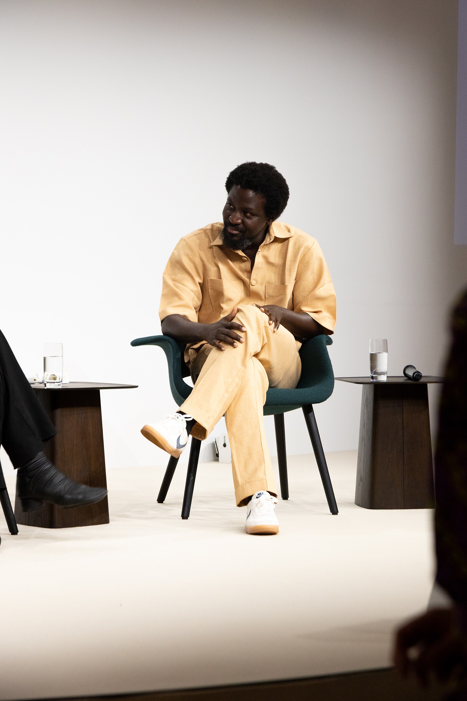 Ibrahim Mahama, artist, at the Art Basel international art fair in Basel, Switzerland in June 2025.