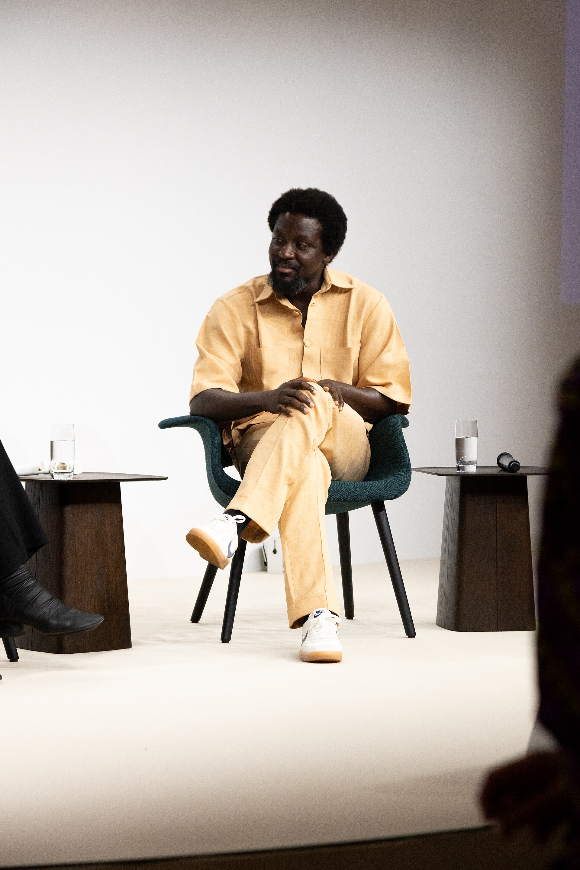 Ibrahim Mahama, artist, at the Art Basel international art fair in Basel, Switzerland in June 2025.