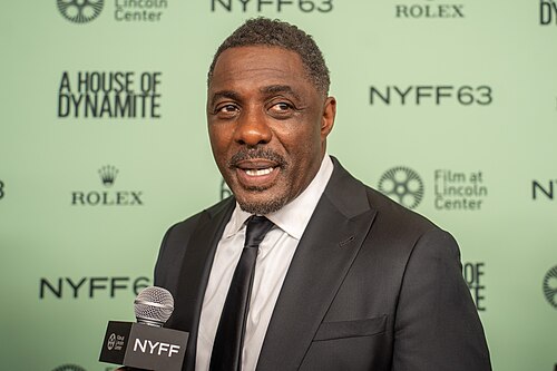 Idris Elba, actor, at the 63rd annual New York Film Festival at Lincoln Center in 2025 for the film A House of Dynamite
