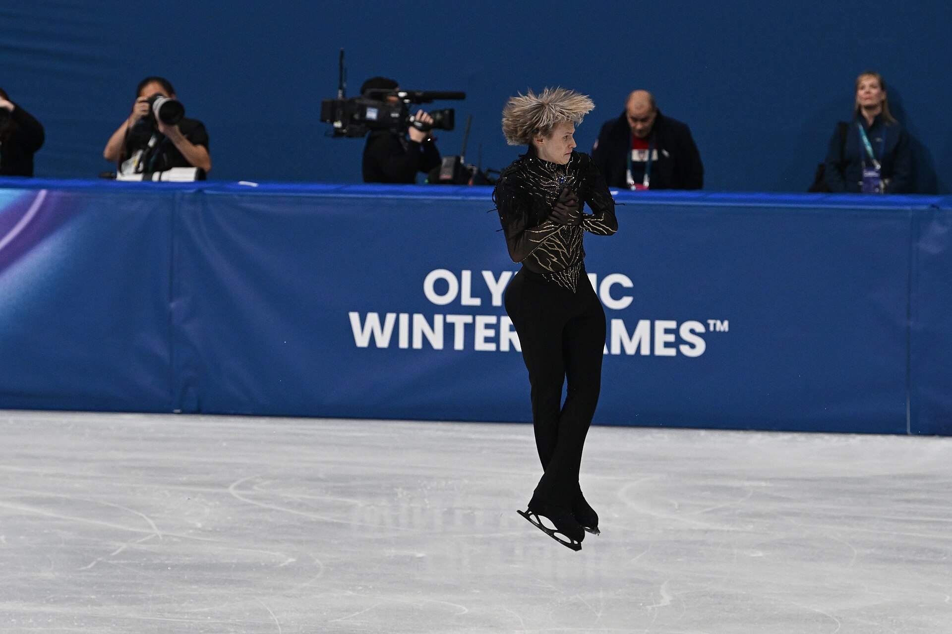 MILAN, ITALY - 13 FEBRUARY 2026: Ilia MALININ of United States competes during the Figure Skating Men Single Skating Free Skating at the Olympic Winter Games Milano Cortina 2026 Milano Ice Skating Arena on February 13, 2026 in Milan, Italy