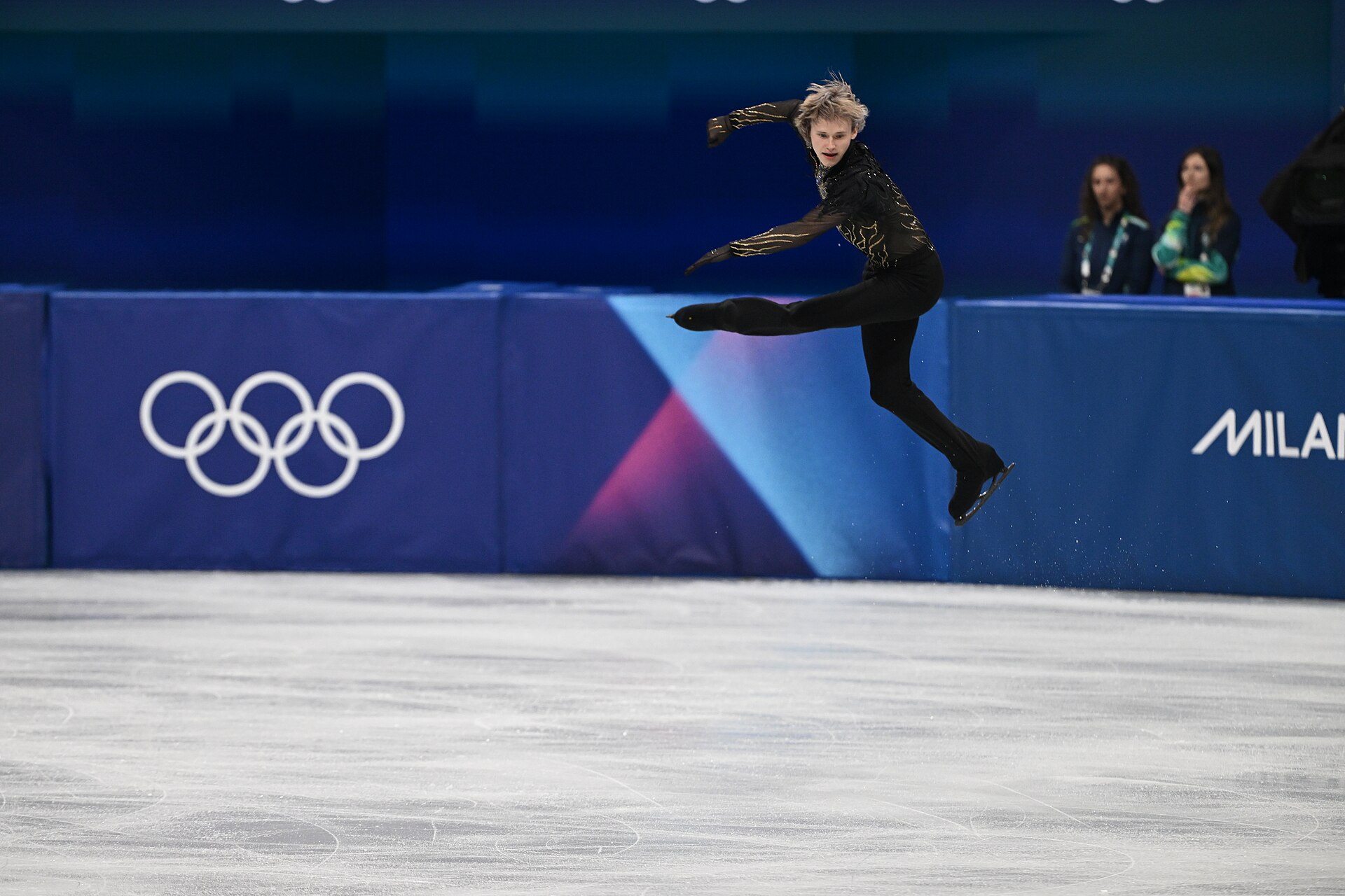 MILAN, ITALY - 13 FEBRUARY 2026: Ilia MALININ of United States competes during the Figure Skating Men Single Skating Free Skating at the Olympic Winter Games Milano Cortina 2026 Milano Ice Skating Arena on February 13, 2026 in Milan, Italy